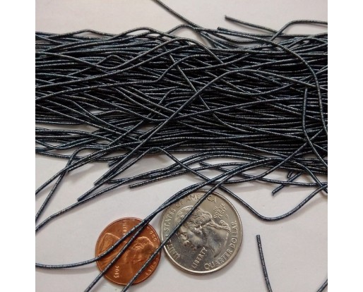 DARK GRAY MATT - 150 Inches French Metal Wire Gimp Coil Bullion Purl - Smooth Regular - 3.80 Meters